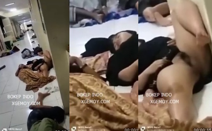 Jilbab Tidur Sembarangan Di RS Sampai Memeknya Kesorot Kamera