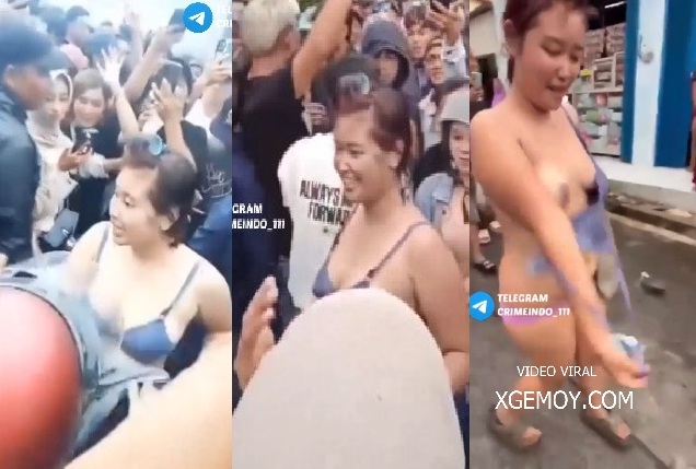 Viral Nonton Dangdut Pake BH Doang Auto Di Grepe Massa